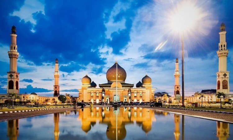 Masjid Agung An-Nur, Masjid Unik & Megah Mirip Taj Mahal di Pekanbaru