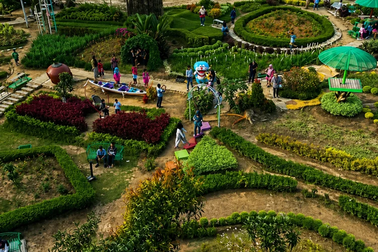 Keindahan Taman Bunga Talang Bukit