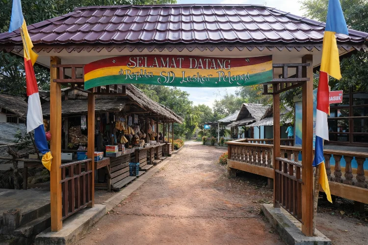 Lokasi dan Akses Menuju Replika SD Laskar Pelangi
